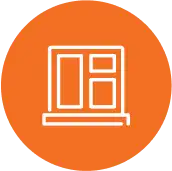 window icon with orange background