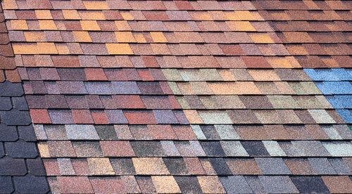 different colors of roof