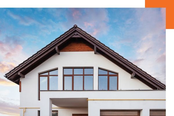 A nice roof with the sky in the background