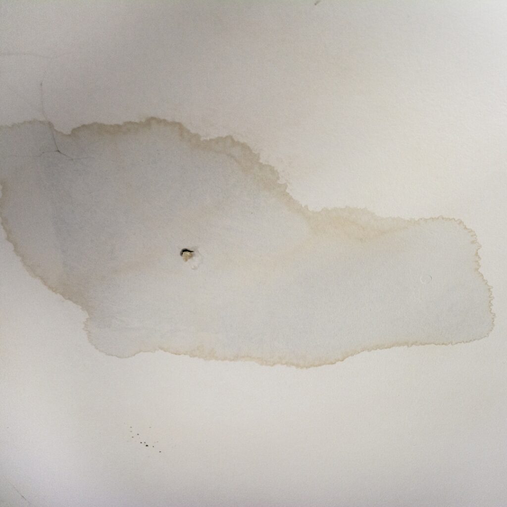 Water damaged ceiling