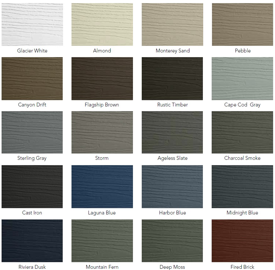 Alside Ascend Composite Cladding System Colors