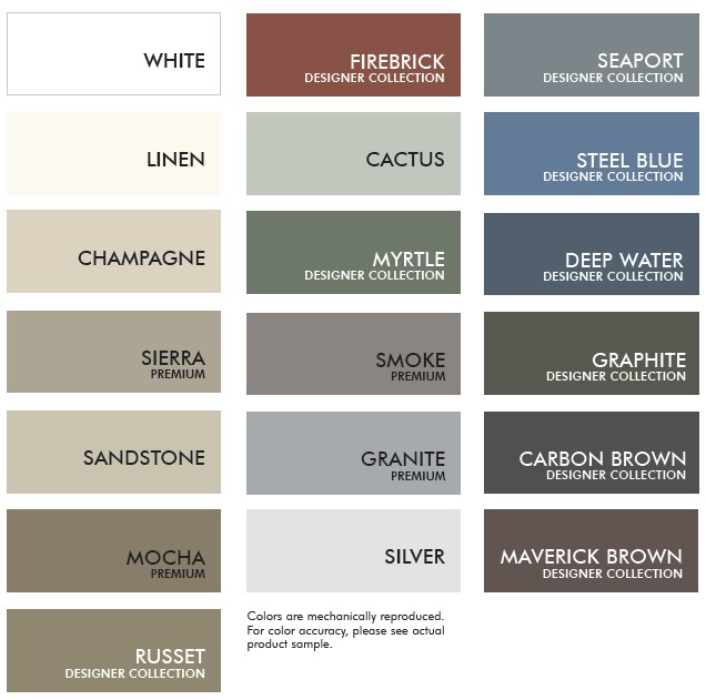 Norandex Board & Batten Vertical Vinyl Siding Colors