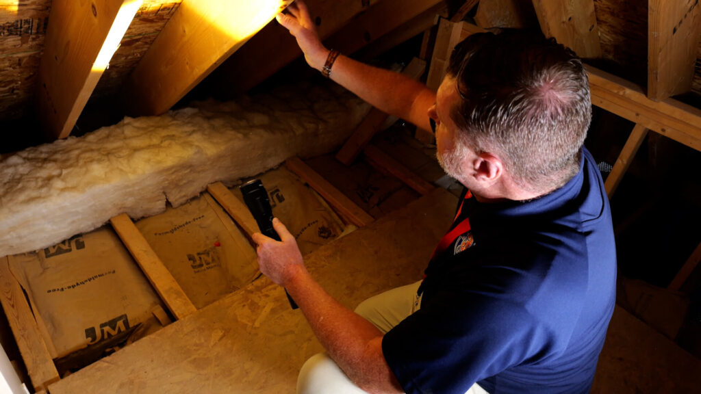 Attic Inspection of Roof