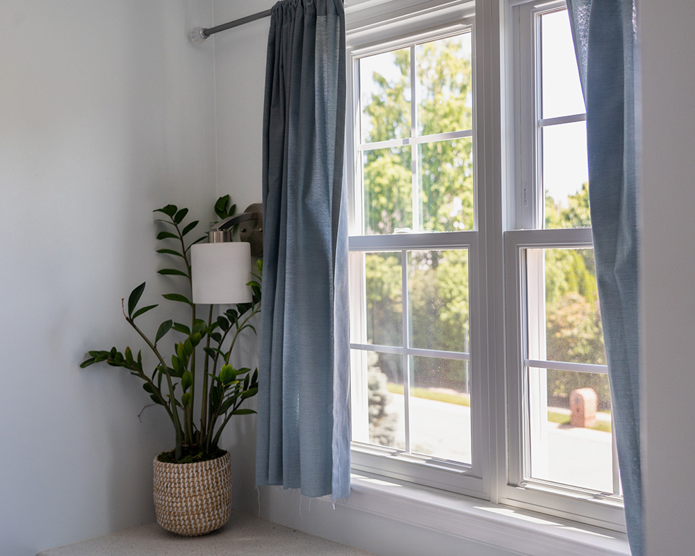 Vytex double-hung windows