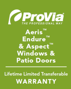Provia Aeris Endure & Aspect Warranty