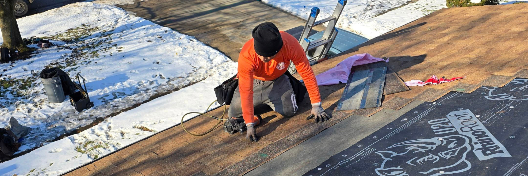 The Third Estimate team installing a durable roof in Garfield Heights, Ohio